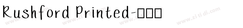 Rushford Printed字体转换